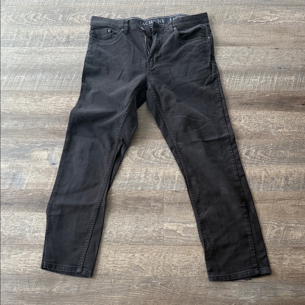Classic Black Straight Jeans for Men by Jachs NY 34/29